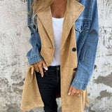 Alberte | Двухцветно дънково палто