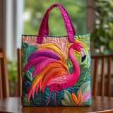 Чанта с пухкава Flamingo Rainbow