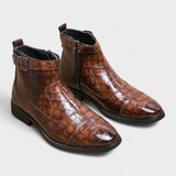 Dylan™ | Боти с катарама от синтетична кожа