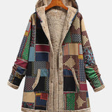Есента | Патчворк Земен Палто с Капюшон