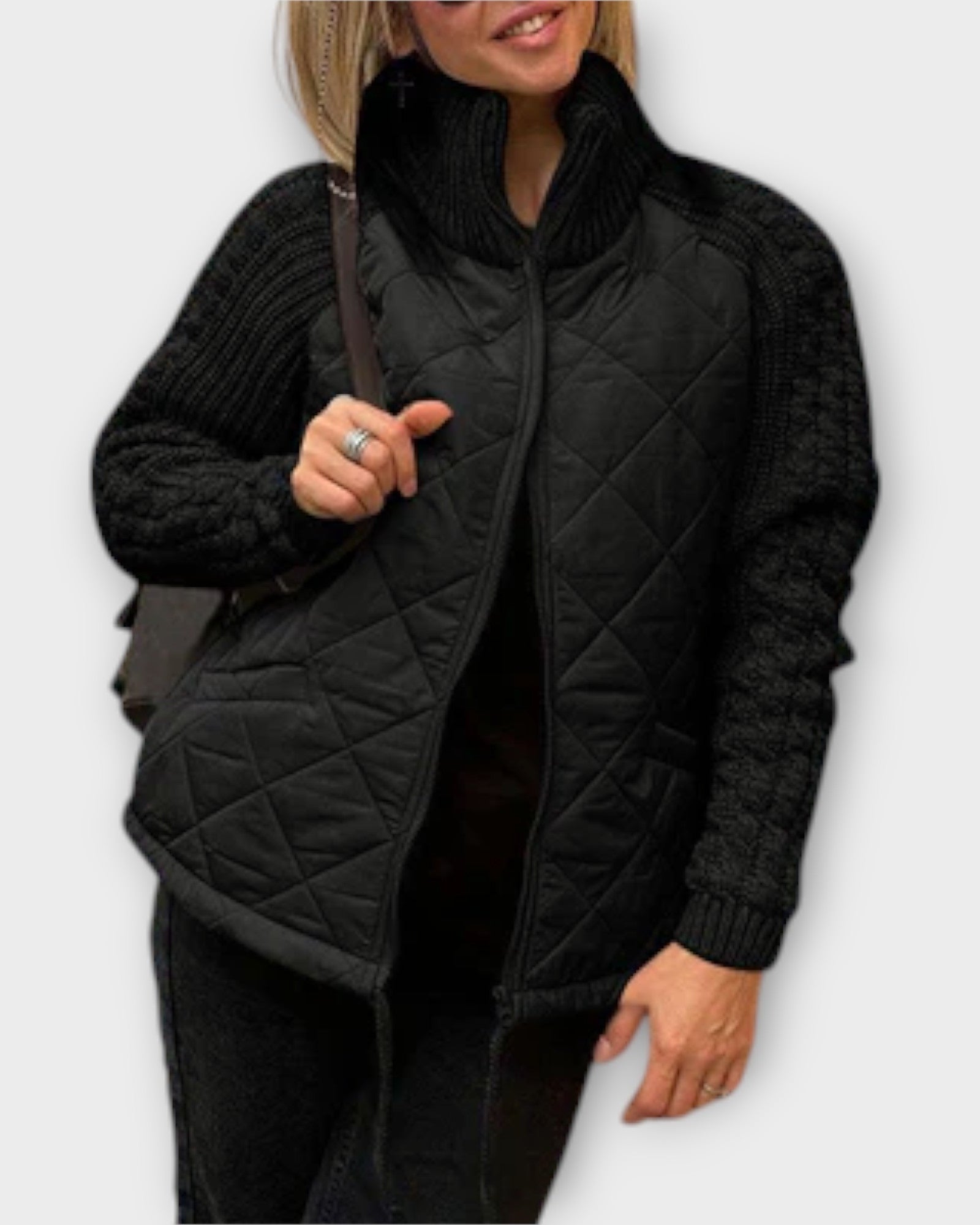 Елин | Палто с висока яка