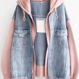 Елън | Двутонно дънково палто