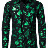 Риза с дълги ръкави Regular Fit в зелено за мъже