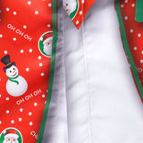 Риза с дълги ръкави с печат на Дядо Коледа и смешен снежен човек за Коледа