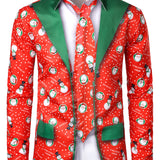 Риза с дълги ръкави с печат на Дядо Коледа и смешен снежен човек за Коледа