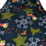 Риза с дълги ръкави от памук за мъже с коледна щампа