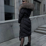 Nova™ | Елегантно палто с яка от синтетичен косъм