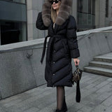 Nova™ | Елегантно палто с яка от синтетичен косъм