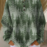 Inga™ - Суитшърт за жени с класически дървен мотив