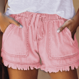 Карен | Дънкови шорти с висока талия