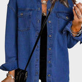 Кarla | Тъмен син дънков сако