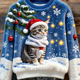 Върховна Casual Фланела с Ретро Арт за Жени