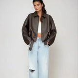 Луиза | Веганско кожено палто