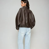 Луиза | Веганско кожено палто