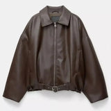 Луиза | Веганско кожено палто