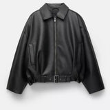 Луиза | Веганско кожено палто