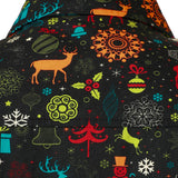 Забавна коледна риза с дълги ръкави за мъже с елени и снежинки