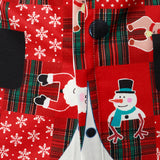 Винтидж червена коледна риза за мъже