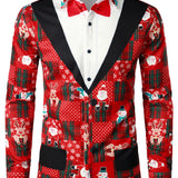 Винтидж червена коледна риза за мъже