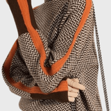 Мари | Пуловер от вълна с висока яка