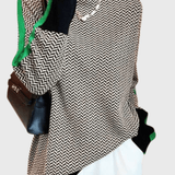 Мари | Пуловер от вълна с висока яка