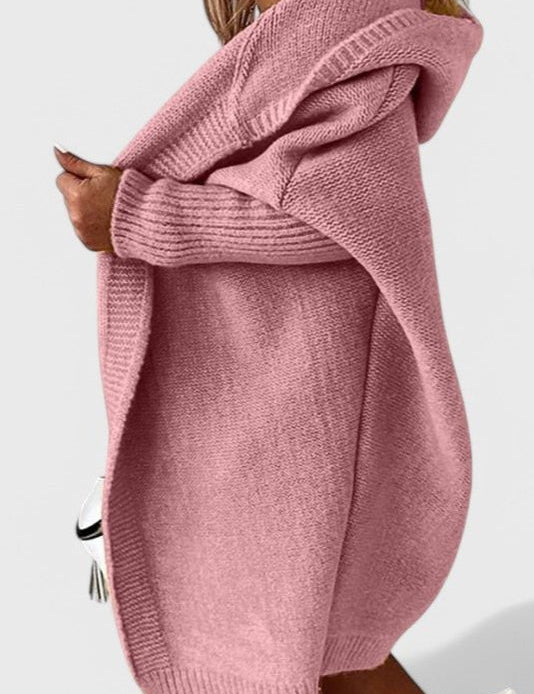 Mette | Луксозен кардиган с качулка