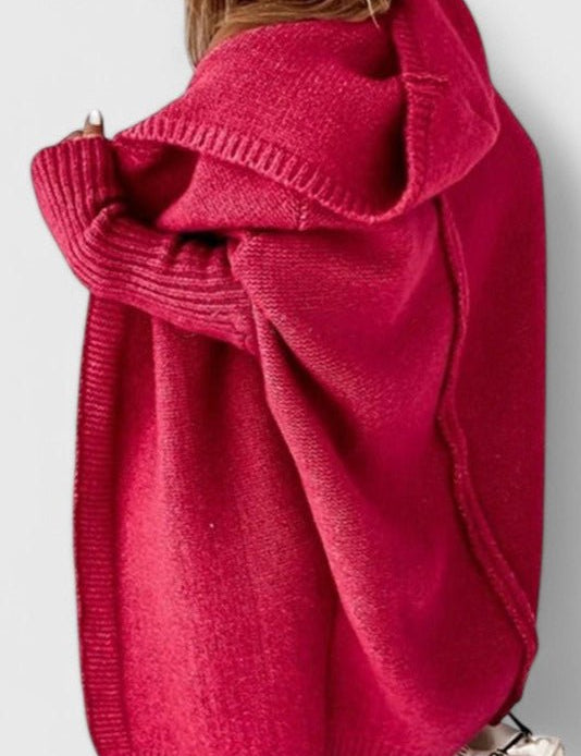 Mette | Луксозен кардиган с качулка