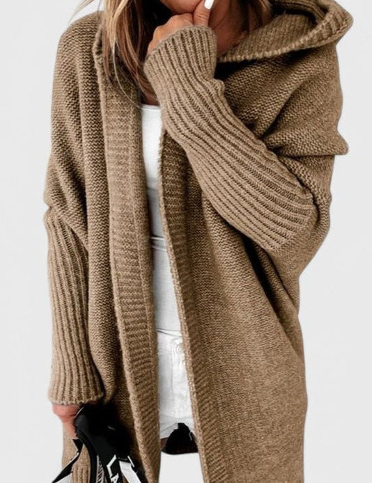 Mette | Луксозен кардиган с качулка