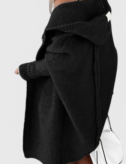 Mette | Луксозен кардиган с качулка