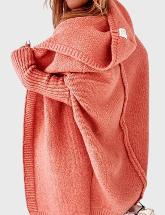 Mette | Луксозен кардиган с качулка