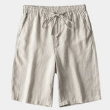 Mikkel™ | Шорти от сиво лен Mariner