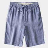 Mikkel™ | Шорти от сиво лен Mariner
