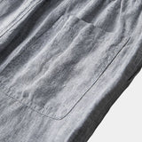 Mikkel™ | Шорти от сиво лен Mariner