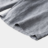 Mikkel™ | Шорти от сиво лен Mariner