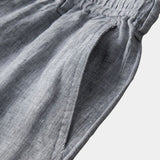 Mikkel™ | Шорти от сиво лен Mariner