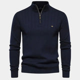 Mikkel™ | Суитшърт от памук с половин цип