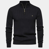 Mikkel™ | Суитшърт от памук с половин цип