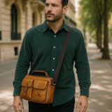 Оливър™ | Ретро правоъгълна чанта за рамо