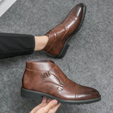 Parker™ | Ботуши Dobbelt-Monk-strap от синтетична кожа