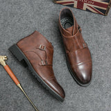 Parker™ | Ботуши Dobbelt-Monk-strap от синтетична кожа