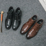 Parker™ | Ботуши Dobbelt-Monk-strap от синтетична кожа