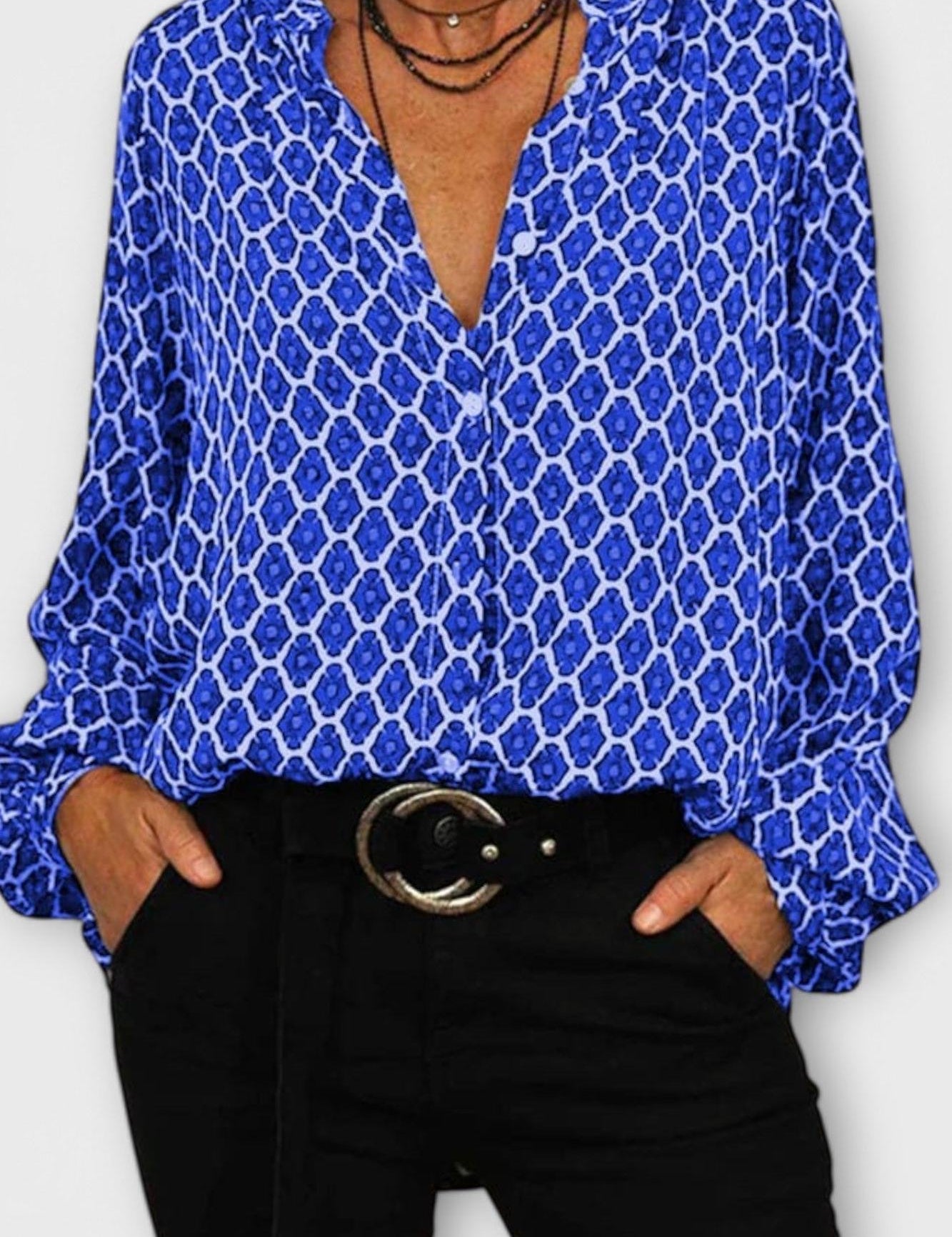 Пърниле | Риза с V-образно деколте