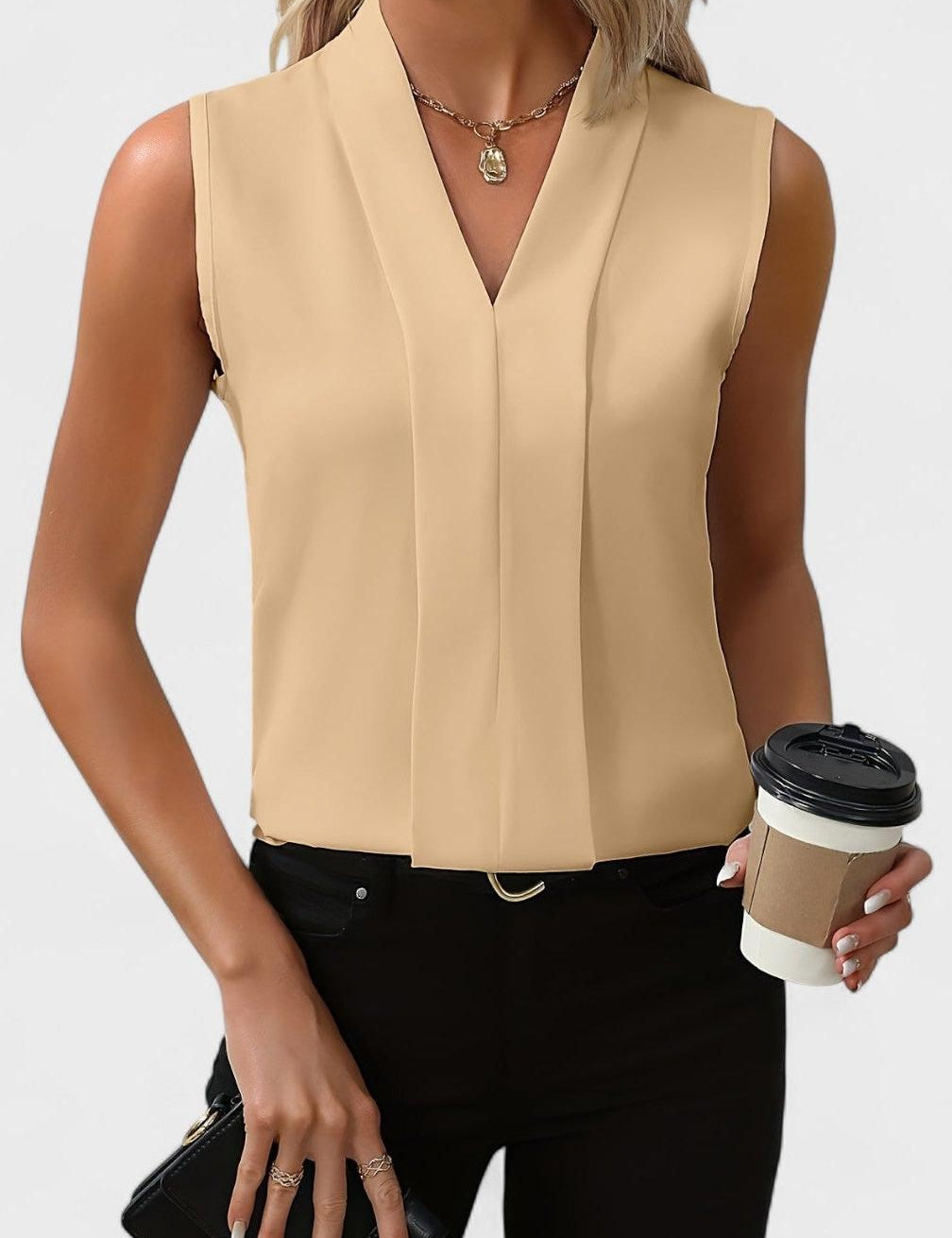 Роза | Топ с V-образно деколте