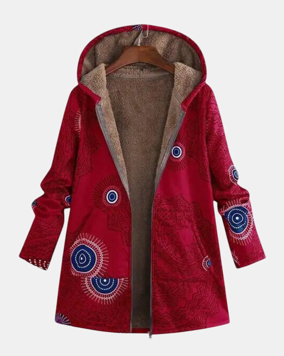 Sage | Якето Sherpa с Трайбален Дизайн