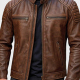 Troels™ | Премиум кожено палто