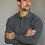 Viggo™ | Пуловер от памук с V-образно деколте