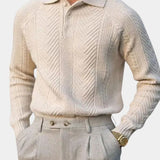 Viggo™ | Пуловер от памук с V-образно деколте