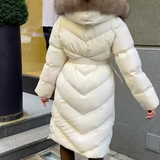 Nova™ | Елегантно палто с яка от синтетичен косъм